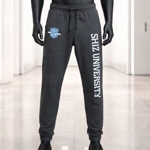 Wicked Movie Shiz University Joggers Mens L Charcoal Grey Sweatpants Broadway